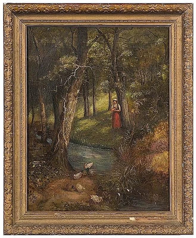 Adrian Scott Stokes - Paesaggio con donna